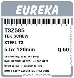 T3Z585 - Tek Screw Steel -T3Z585_Label_T